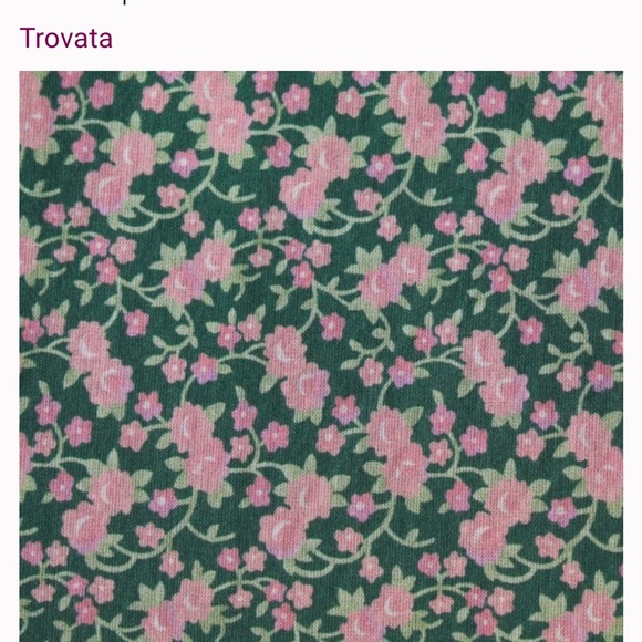 Trovata Nellie Sweet Melba Green Pink Lace Up Floral Midi A Line Dress XS - Picture 3 of 13